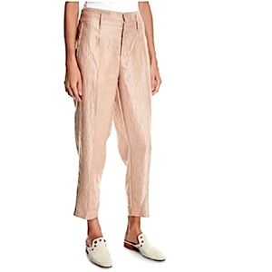 Forte_Forte Iridescent Satin Linen Trousers